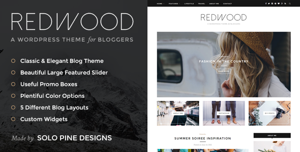 Redwood Preview Wordpress Theme - Rating, Reviews, Preview, Demo & Download