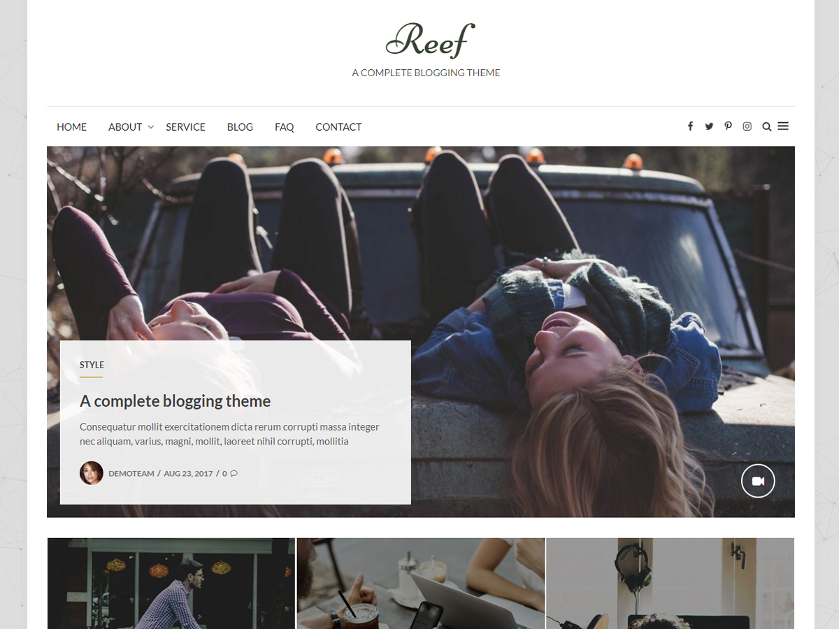 Reef Preview Wordpress Theme - Rating, Reviews, Preview, Demo & Download