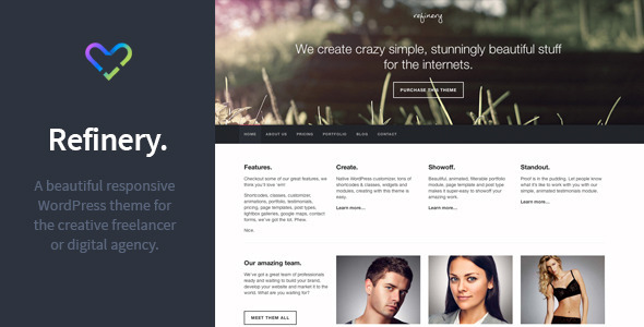 Refinery Preview Wordpress Theme - Rating, Reviews, Preview, Demo & Download