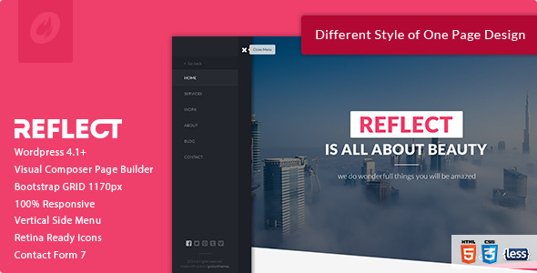 Reflect Preview Wordpress Theme - Rating, Reviews, Preview, Demo & Download