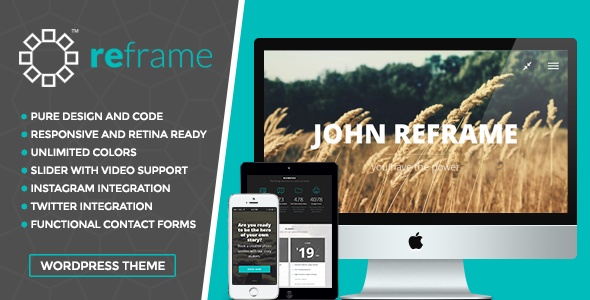 ReFrame Preview Wordpress Theme - Rating, Reviews, Preview, Demo & Download