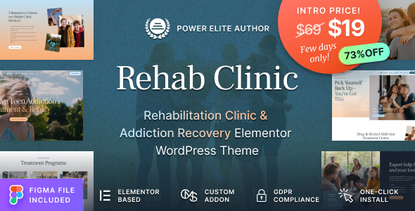 Rehab Clinic Preview Wordpress Theme - Rating, Reviews, Preview, Demo & Download