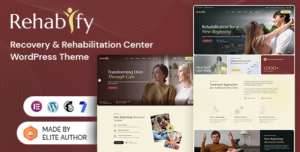 Rehabify Preview Wordpress Theme - Rating, Reviews, Preview, Demo & Download