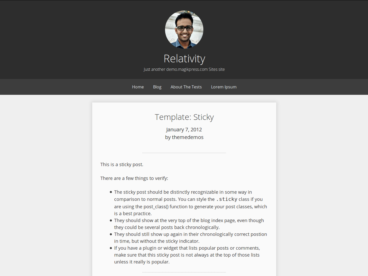 Relativity Preview Wordpress Theme - Rating, Reviews, Preview, Demo & Download