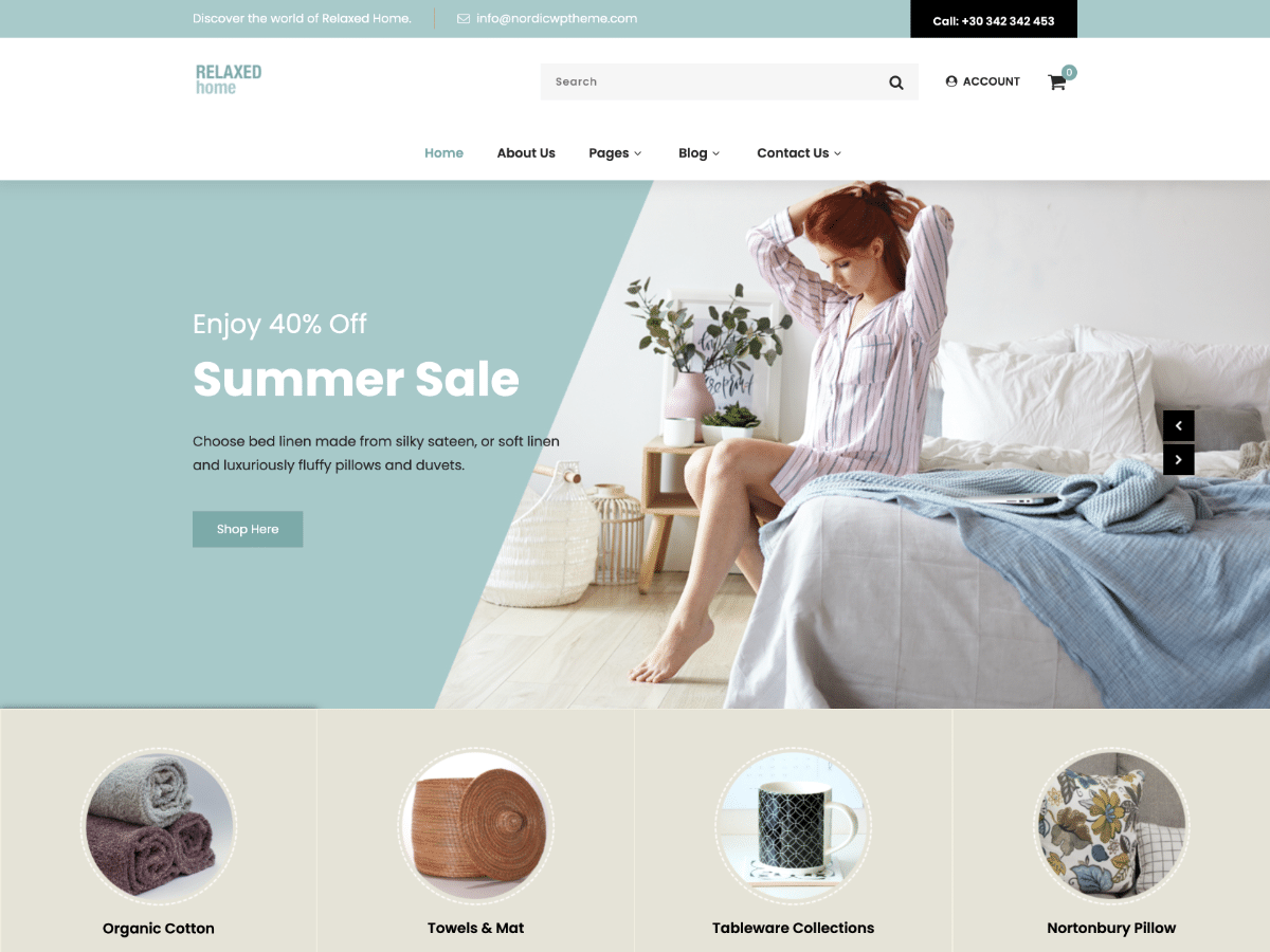 Relaxed Home Preview Wordpress Theme - Rating, Reviews, Preview, Demo & Download