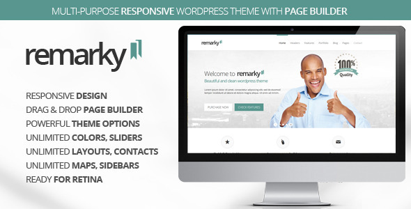 Remarky Preview Wordpress Theme - Rating, Reviews, Preview, Demo & Download