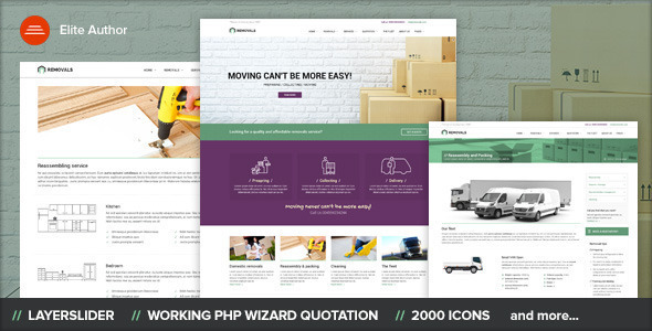 REMOVALS Preview Wordpress Theme - Rating, Reviews, Preview, Demo & Download