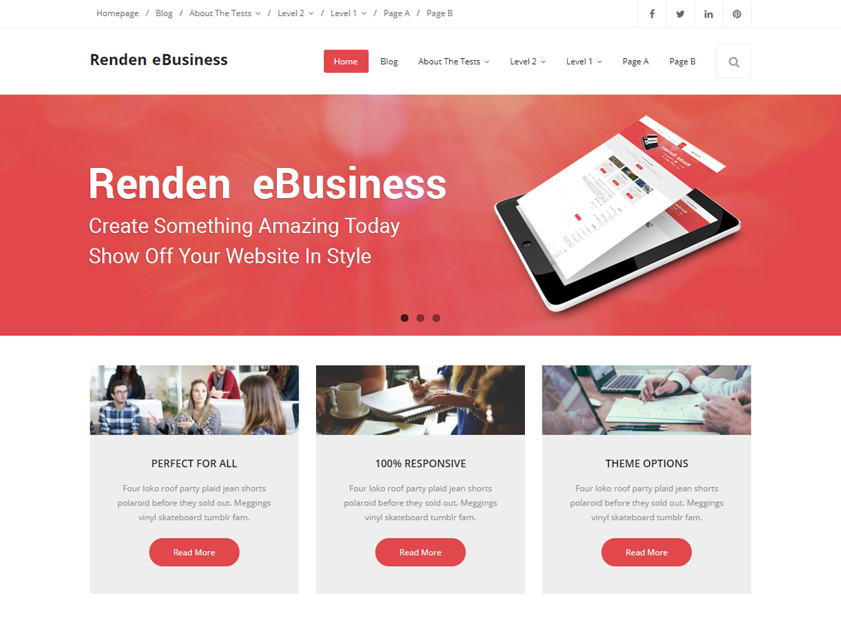 Renden EBusiness Preview Wordpress Theme - Rating, Reviews, Preview, Demo & Download