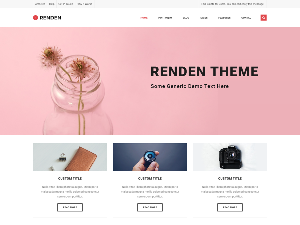 Renden Shop Preview Wordpress Theme - Rating, Reviews, Preview, Demo & Download