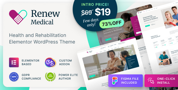 Renew Medical Preview Wordpress Theme - Rating, Reviews, Preview, Demo & Download