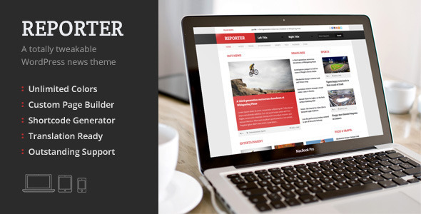 Reporter Preview Wordpress Theme - Rating, Reviews, Preview, Demo & Download