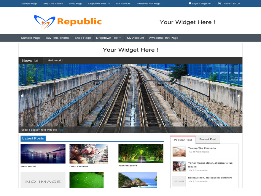 Republic Preview Wordpress Theme - Rating, Reviews, Preview, Demo & Download