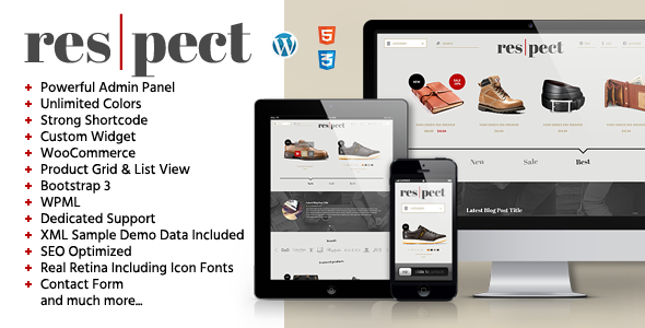 Respect Preview Wordpress Theme - Rating, Reviews, Preview, Demo & Download