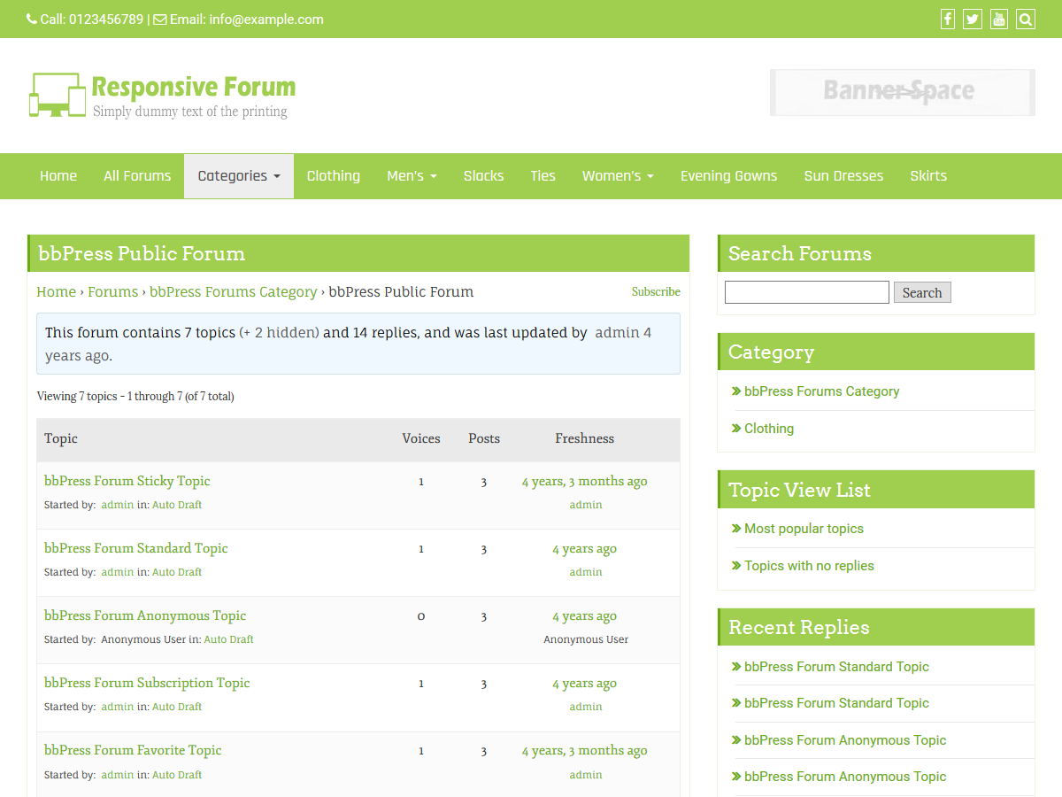 Responsive Forum Preview Wordpress Theme - Rating, Reviews, Preview, Demo & Download