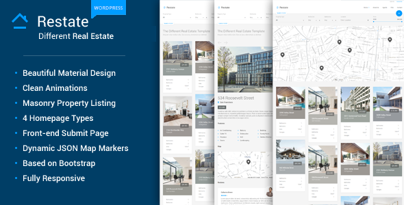 Restate Preview Wordpress Theme - Rating, Reviews, Preview, Demo & Download