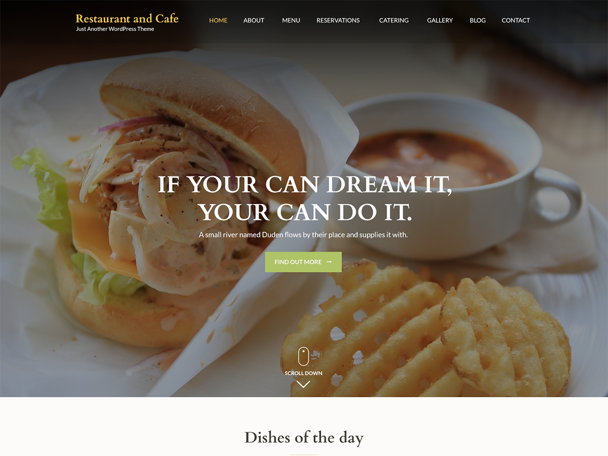 Restaurant And Preview Wordpress Theme - Rating, Reviews, Preview, Demo & Download