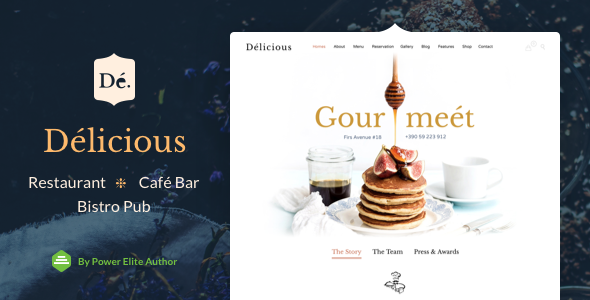 Restaurant Cafe Preview Wordpress Theme - Rating, Reviews, Preview, Demo & Download