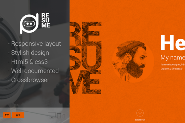 Resume Preview Wordpress Theme - Rating, Reviews, Preview, Demo & Download