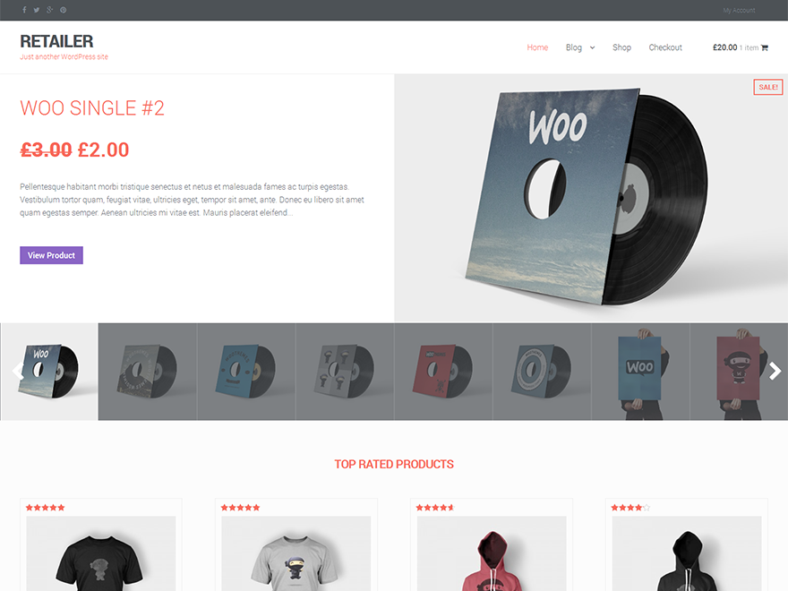 RETAILER Preview Wordpress Theme - Rating, Reviews, Preview, Demo & Download