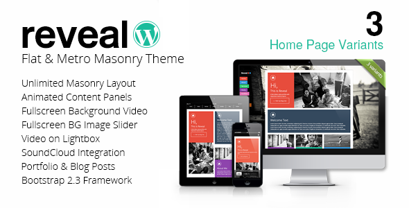 Reveal Preview Wordpress Theme - Rating, Reviews, Preview, Demo & Download
