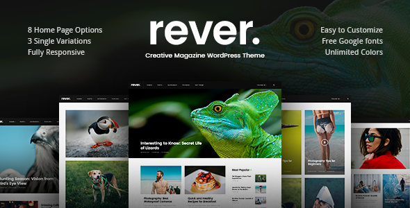Rever Preview Wordpress Theme - Rating, Reviews, Preview, Demo & Download