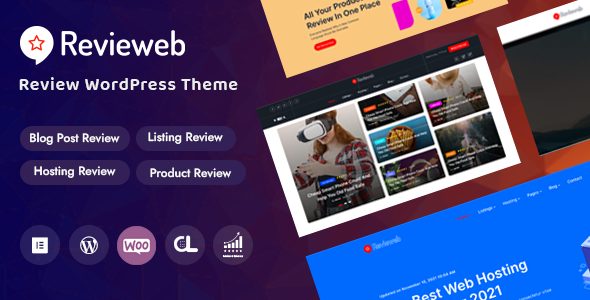 Revieweb Preview Wordpress Theme - Rating, Reviews, Preview, Demo & Download