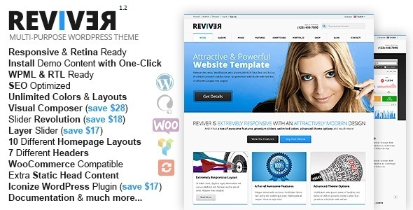 Reviver Preview Wordpress Theme - Rating, Reviews, Preview, Demo & Download