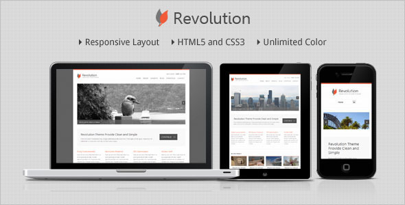 Revolution Preview Wordpress Theme - Rating, Reviews, Preview, Demo & Download