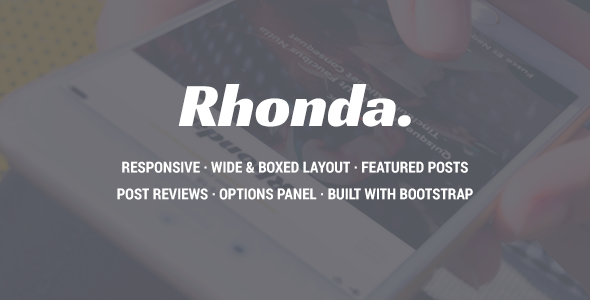 Rhonda Preview Wordpress Theme - Rating, Reviews, Preview, Demo & Download