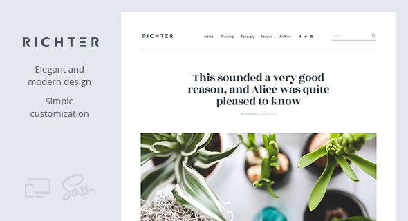 Richter Preview Wordpress Theme - Rating, Reviews, Preview, Demo & Download