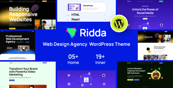 Ridda Preview Wordpress Theme - Rating, Reviews, Preview, Demo & Download