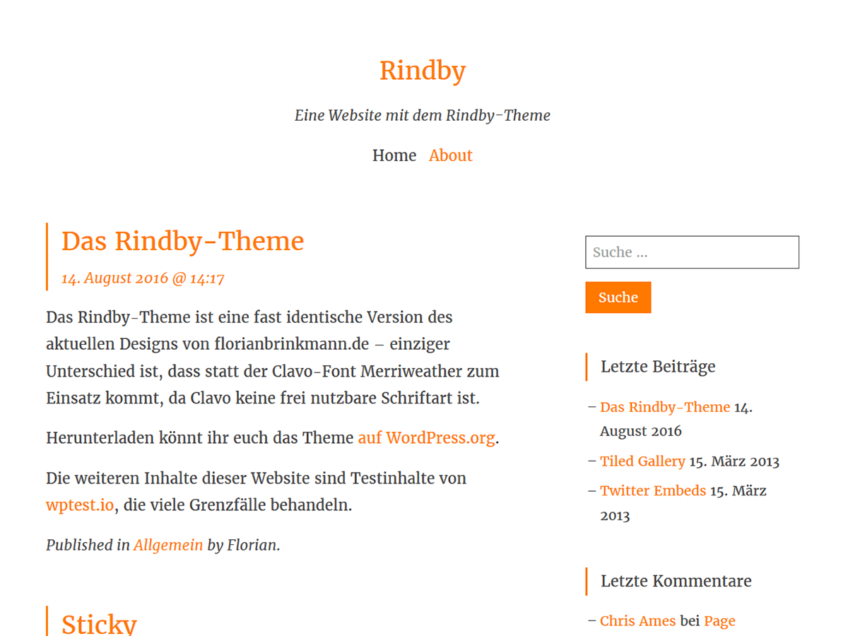 Rindby Preview Wordpress Theme - Rating, Reviews, Preview, Demo & Download