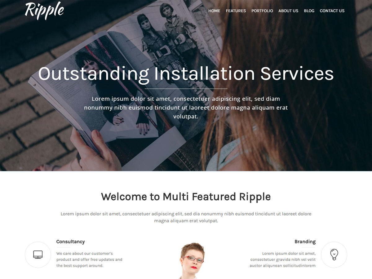 Ripple Preview Wordpress Theme - Rating, Reviews, Preview, Demo & Download