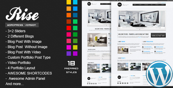 RISE Preview Wordpress Theme - Rating, Reviews, Preview, Demo & Download