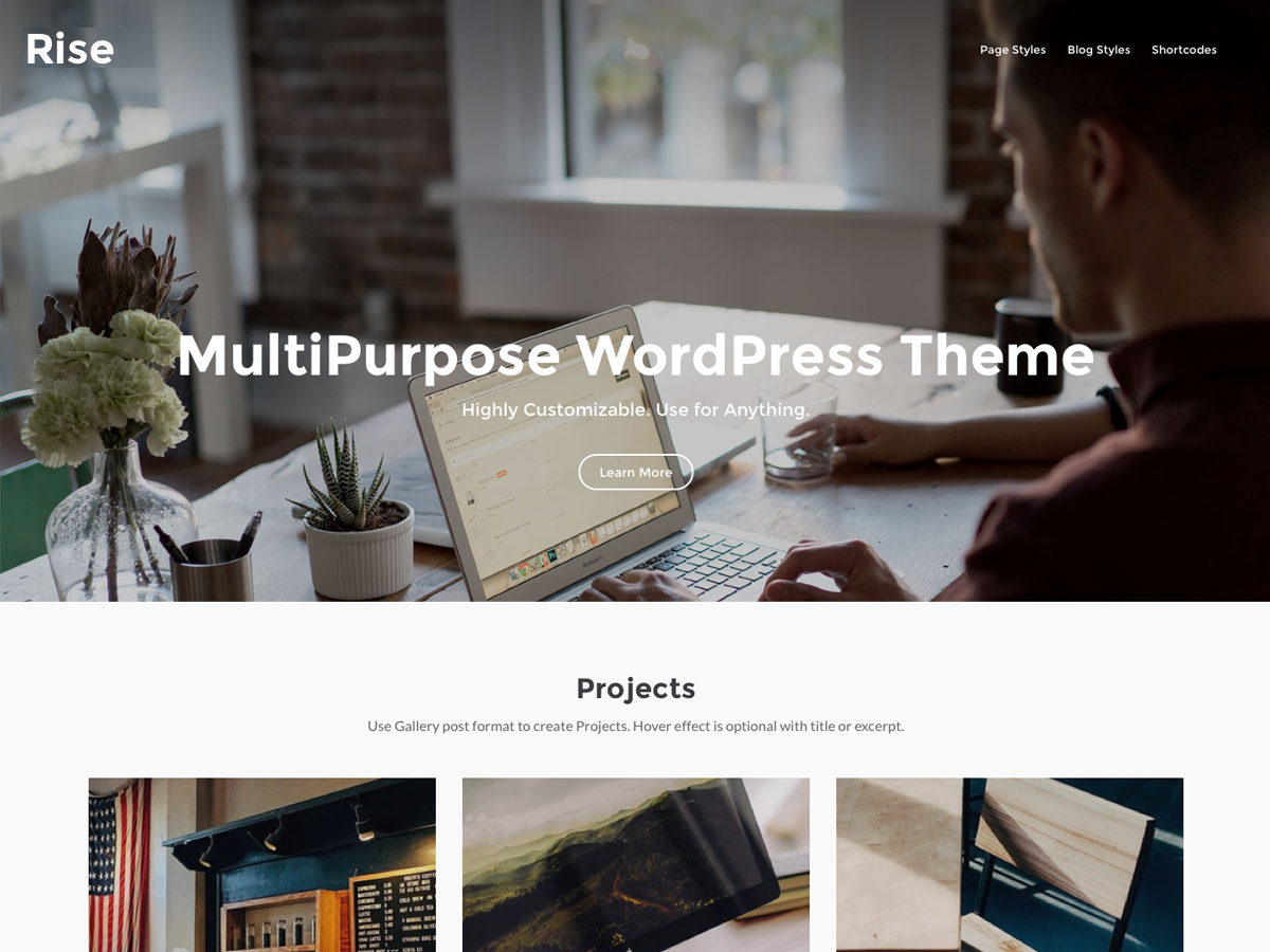 RiseWP Preview Wordpress Theme - Rating, Reviews, Preview, Demo & Download