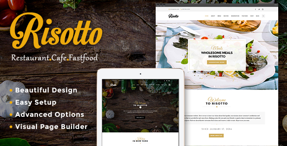 Risotto Preview Wordpress Theme - Rating, Reviews, Preview, Demo & Download