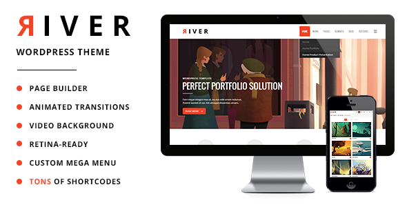 River Preview Wordpress Theme - Rating, Reviews, Preview, Demo & Download