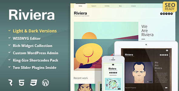 Riviera Preview Wordpress Theme - Rating, Reviews, Preview, Demo & Download