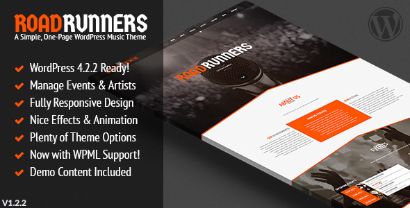 RoadRunners Preview Wordpress Theme - Rating, Reviews, Preview, Demo & Download