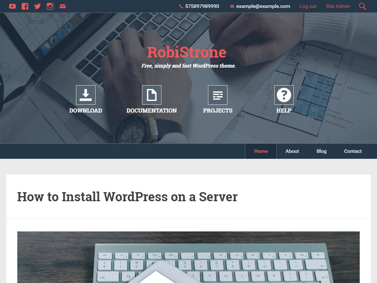 RobiStrone Preview Wordpress Theme - Rating, Reviews, Preview, Demo & Download