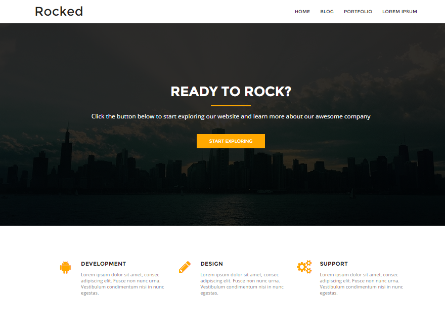 Rocked Preview Wordpress Theme - Rating, Reviews, Preview, Demo & Download