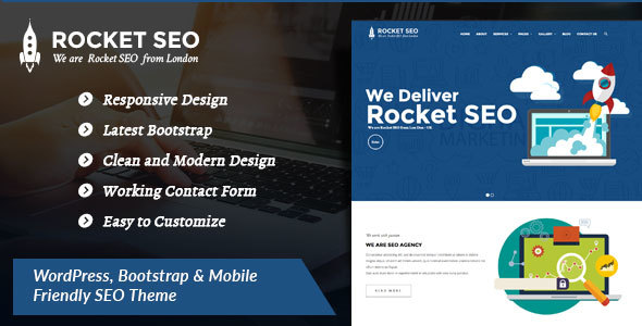 Rocket SEO Preview Wordpress Theme - Rating, Reviews, Preview, Demo & Download