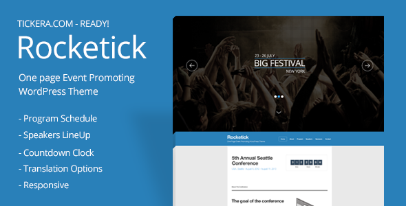 Rocketick Preview Wordpress Theme - Rating, Reviews, Preview, Demo & Download