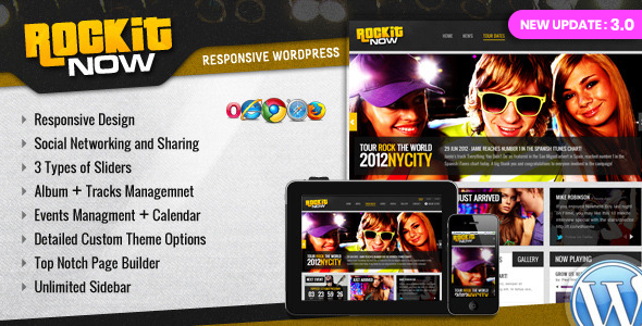 Rockit Now Preview Wordpress Theme - Rating, Reviews, Preview, Demo & Download