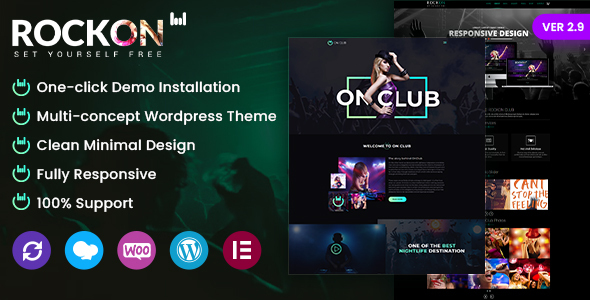 Rockon Preview Wordpress Theme - Rating, Reviews, Preview, Demo & Download