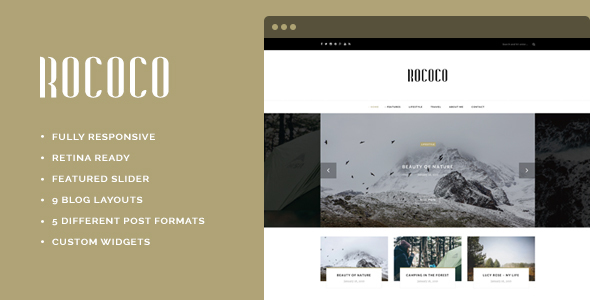 Rococo Preview Wordpress Theme - Rating, Reviews, Preview, Demo & Download