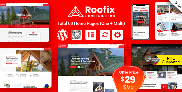 Roofix Preview Wordpress Theme - Rating, Reviews, Preview, Demo & Download