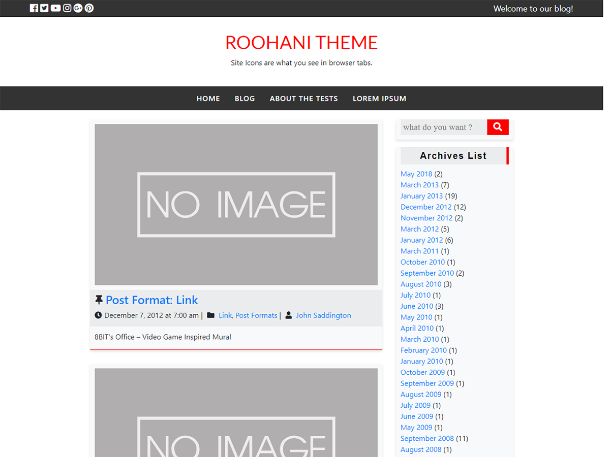 Roohani Preview Wordpress Theme - Rating, Reviews, Preview, Demo & Download