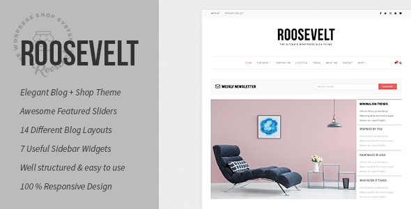 Roosevelt Preview Wordpress Theme - Rating, Reviews, Preview, Demo & Download