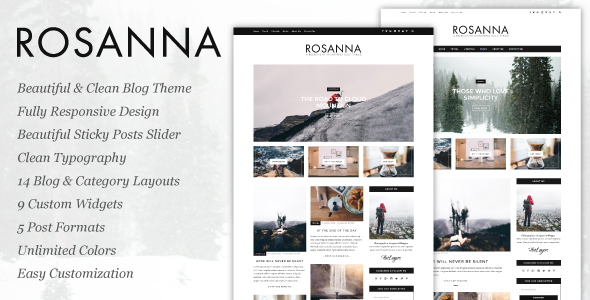Rosanna Preview Wordpress Theme - Rating, Reviews, Preview, Demo & Download